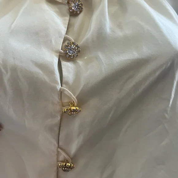 J. Crew Ivory Silk Blouse - Picture 6 of 8